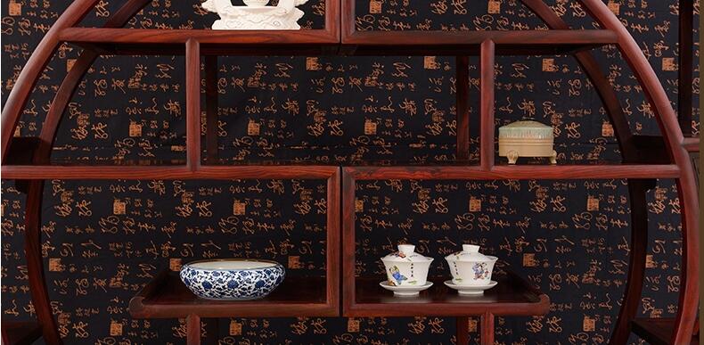 中式仿古實(shí)木博古架紅木家具