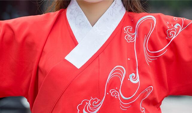 改良福連文苑襖裙刺繡花襦裙古裝圖片