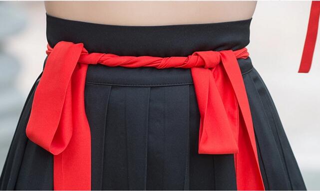 改良福連文苑襖裙刺繡花襦裙古裝圖片