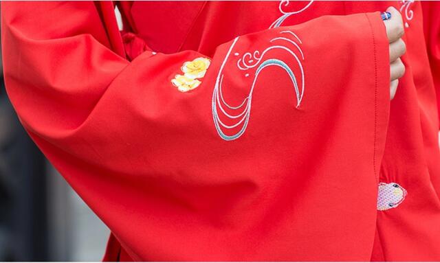 改良福連文苑襖裙刺繡花襦裙古裝圖片