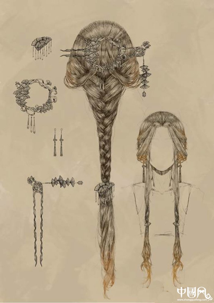 唯美福連文苑古裝發(fā)型圖片