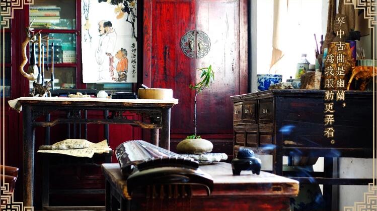 老杉木古琴樂(lè)器