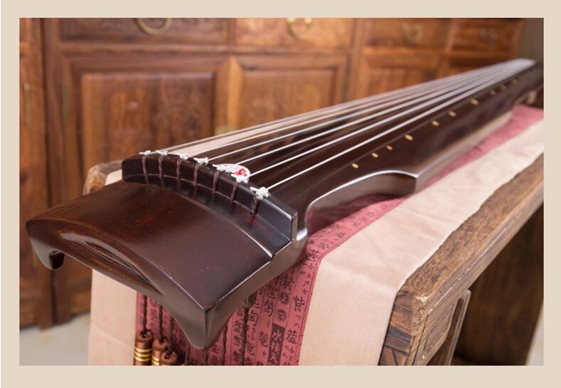 老杉木古琴樂(lè)器伏羲仲尼式