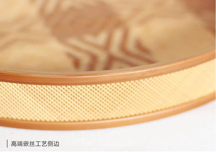 福連文苑家用竹編茶點(diǎn)收納托盤