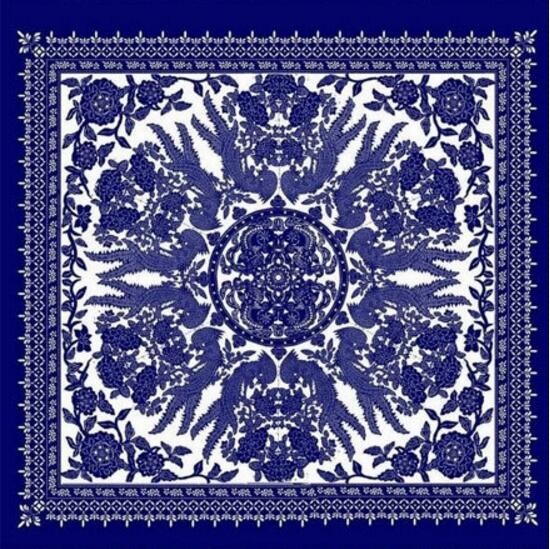 福連文苑藍(lán)印花布