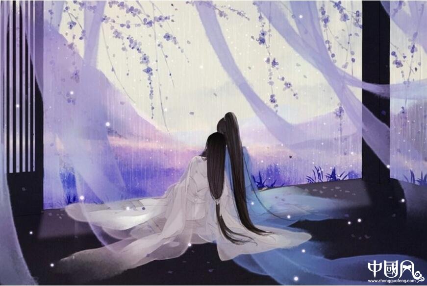 愛情古風句子:散落了紅塵淚