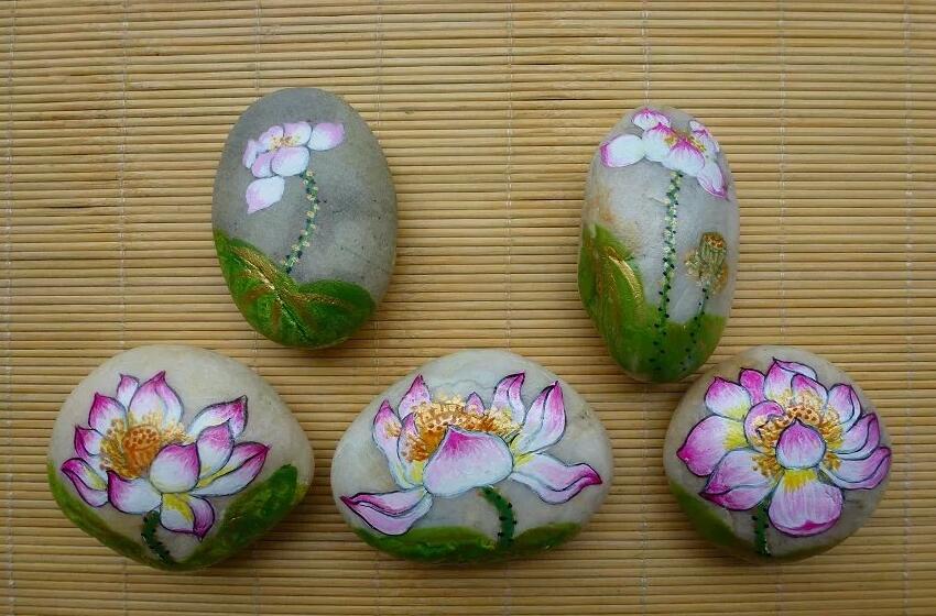 石頭彩繪 福連文苑彩繪