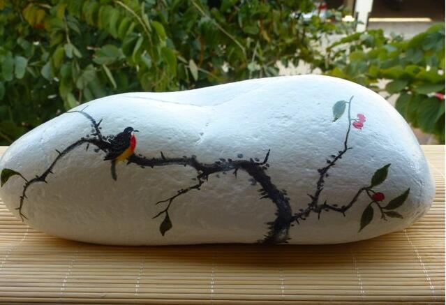 石頭彩繪 福連文苑彩繪