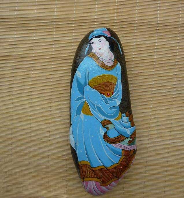 石頭彩繪 福連文苑彩繪