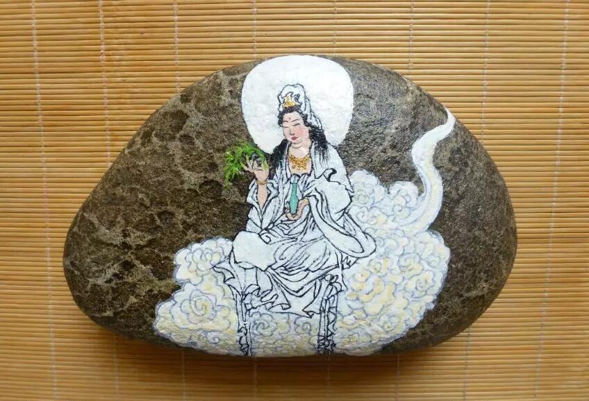 石頭彩繪 福連文苑彩繪