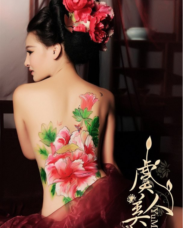 人體彩繪藝術(shù)，福連文苑彩繪