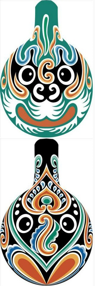 臉譜彩繪，馬勺彩繪臉譜