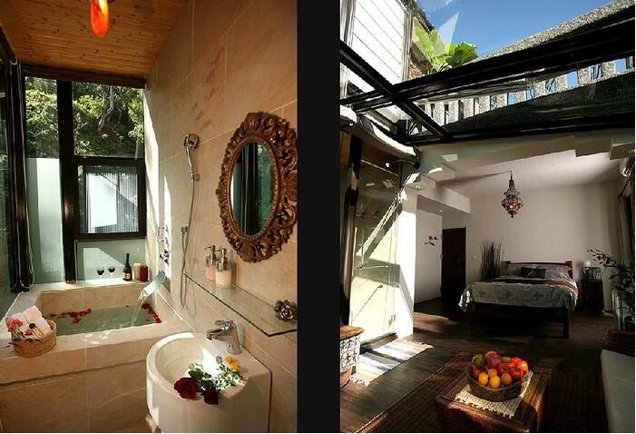 花蓮回音谷森林，民宿玻璃房民宿