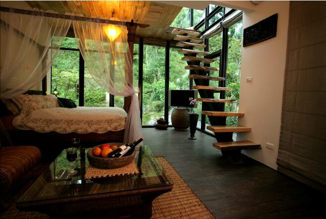 花蓮回音谷森林，民宿玻璃房民宿