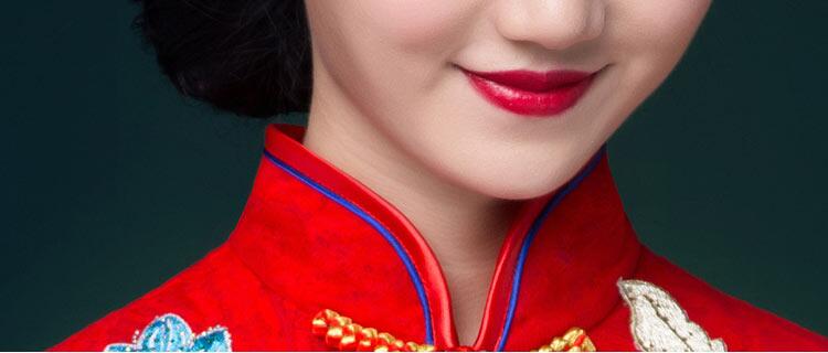 福連文苑刺繡中式婚紗中式禮服圖片