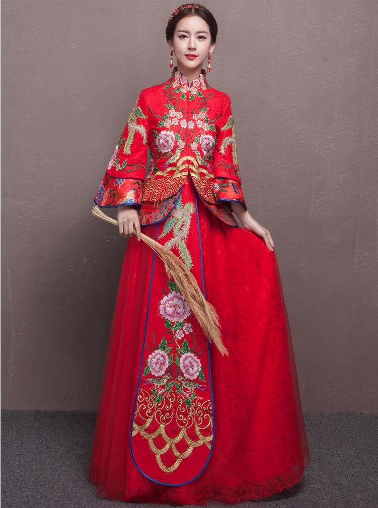 中式喜服民族風(fēng)刺繡中式禮服