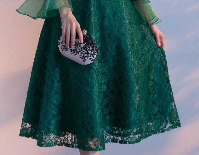 福連文苑盤扣蘇繡印花中式禮服