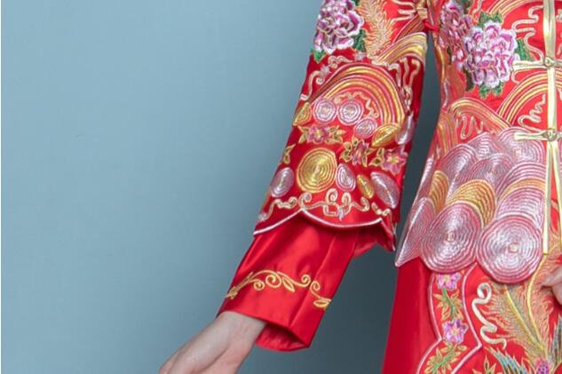 福連文苑刺繡旗袍嫁衣中式禮服