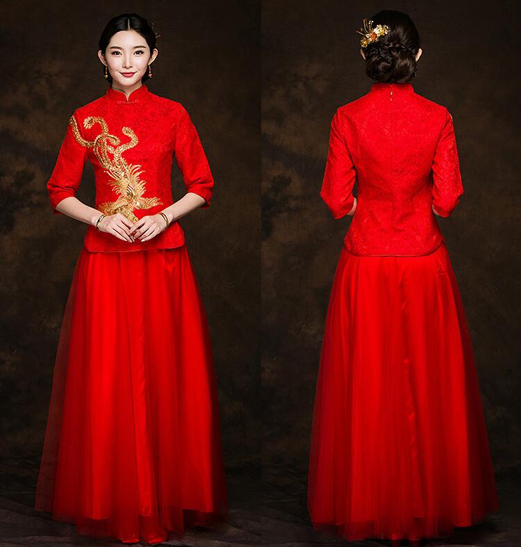 福連文苑禮服中式新娘禮服圖片