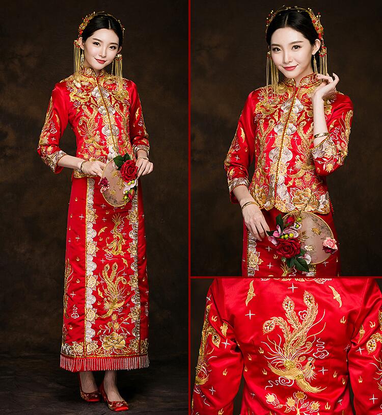 龍鳳褂中式新娘禮服福連文苑禮服