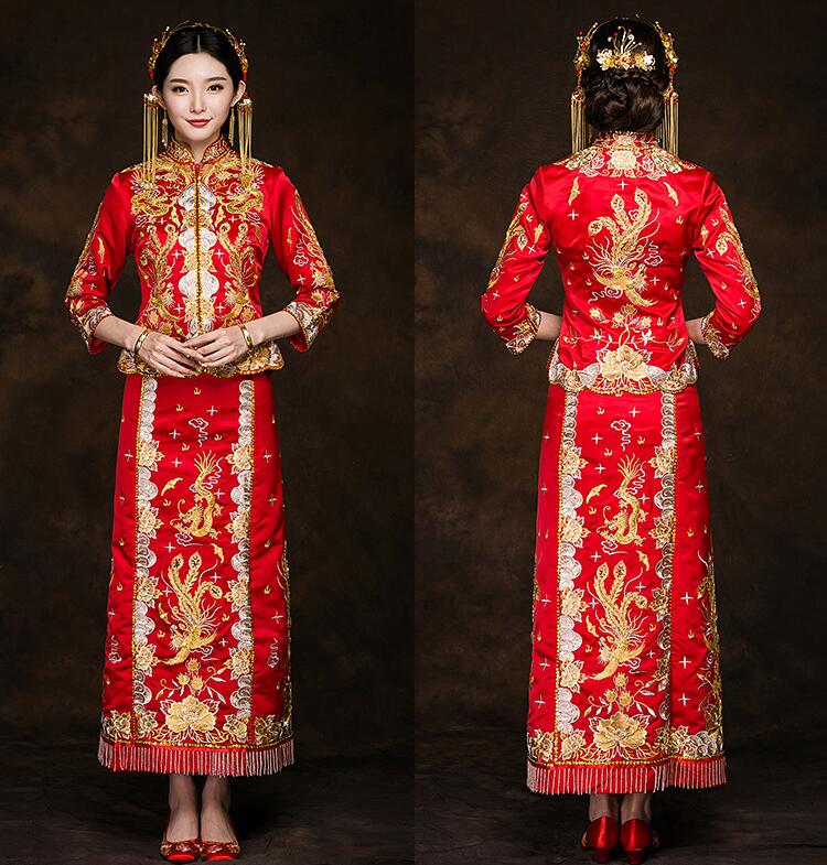 龍鳳褂中式新娘禮服福連文苑禮服