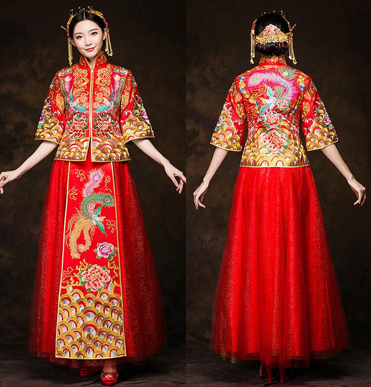 福連文苑秀禾服新娘禮服中式禮服圖片