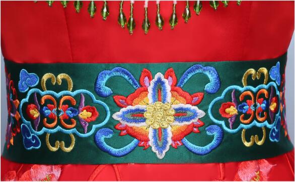 福連文苑刺繡新娘禮服中式婚禮禮服