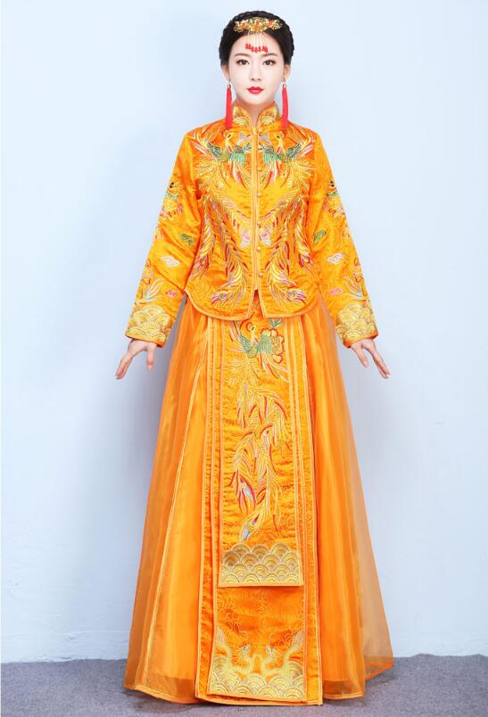 福連文苑龍鳳褂中式婚禮禮服圖片