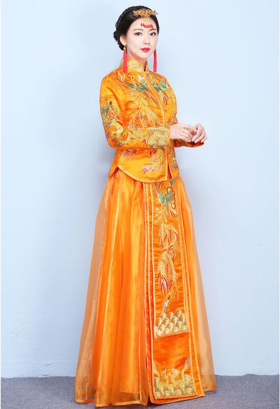 福連文苑龍鳳褂中式婚禮禮服圖片