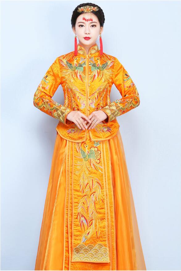 福連文苑龍鳳褂中式婚禮禮服圖片