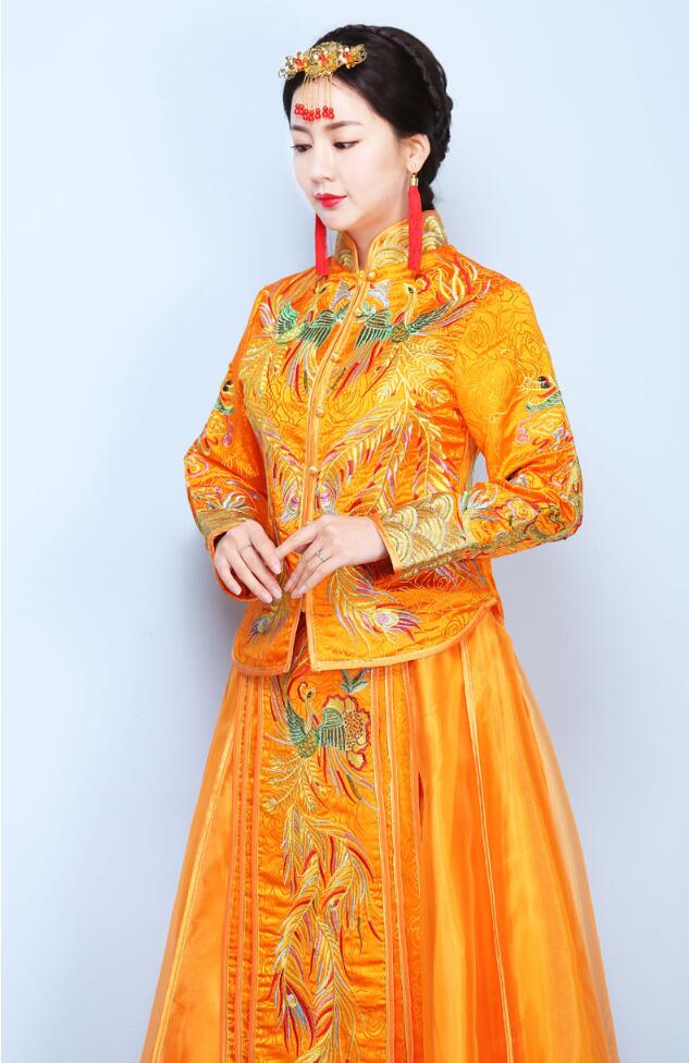 福連文苑龍鳳褂中式婚禮禮服圖片