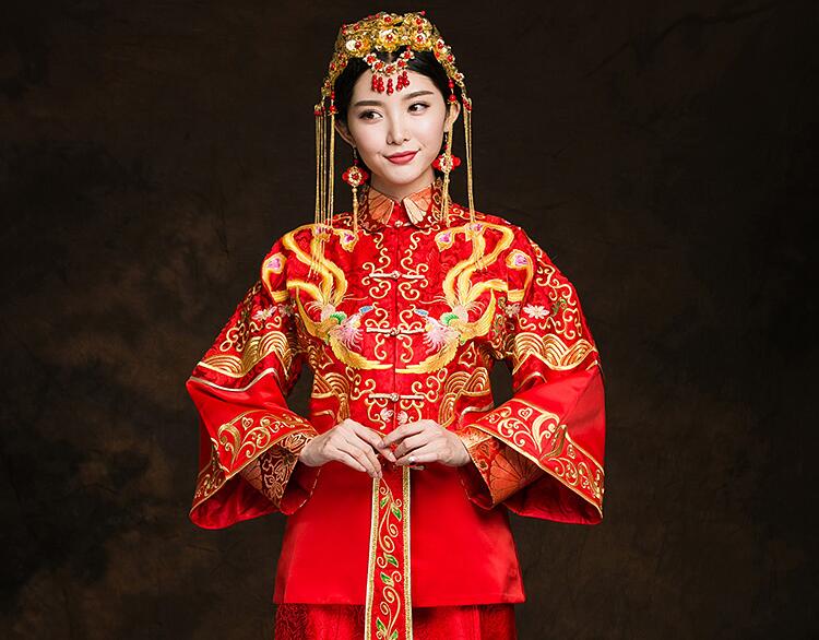 福連文苑秀禾服新娘禮服中式婚禮禮服