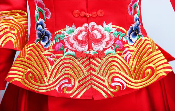 福連文苑龍鳳褂嫁衣中式婚禮禮服