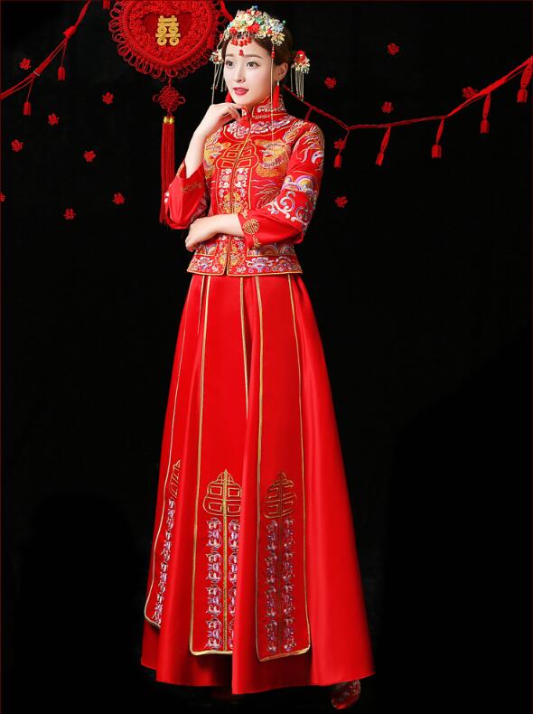 福連文苑秀禾服嫁衣中式婚禮禮服