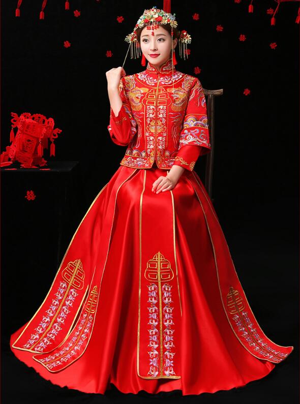 福連文苑秀禾服嫁衣中式婚禮禮服