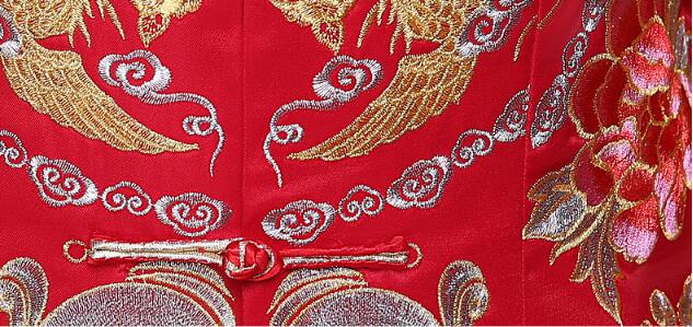 福連文苑蘇繡秀禾服嫁衣中式婚禮禮服