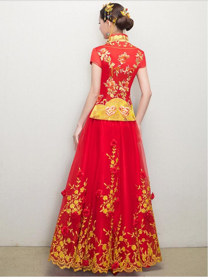 福連文苑新娘禮服中式婚禮禮服圖片