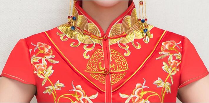 福連文苑新娘禮服中式婚禮禮服圖片