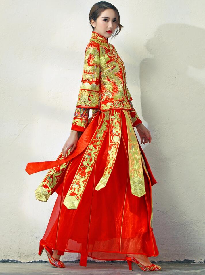 福連文苑新娘嫁衣中式禮服