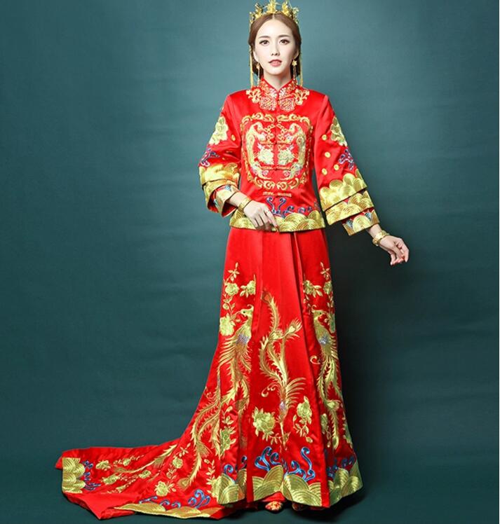 福連文苑龍鳳褂中式禮服圖片