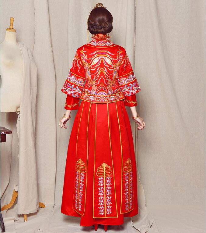 福連文苑秀禾服刺繡裙褂中式禮服