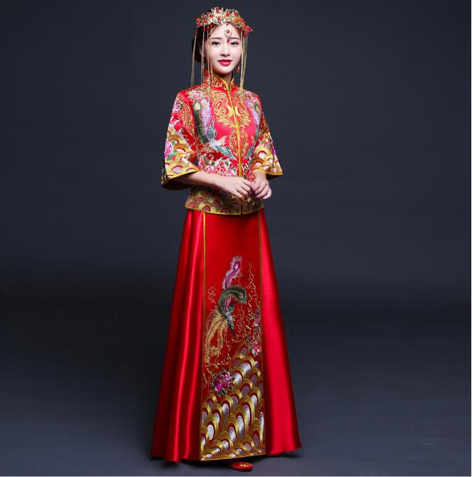 福連文苑刺繡秀禾服中式禮服