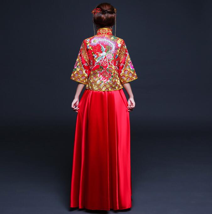 福連文苑刺繡秀禾服中式禮服