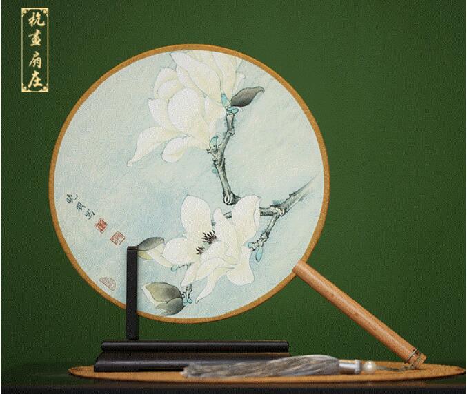 福連文苑古典雙面團(tuán)扇