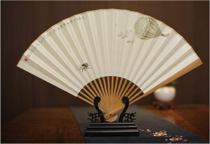 福連文苑玉竹折扇圖片