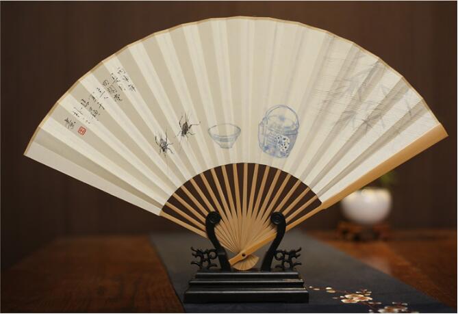 福連文苑玉竹折扇圖片