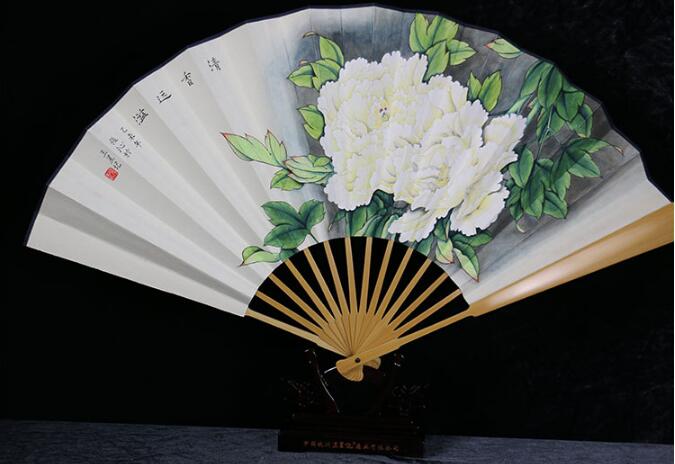 福連文苑手繪折扇