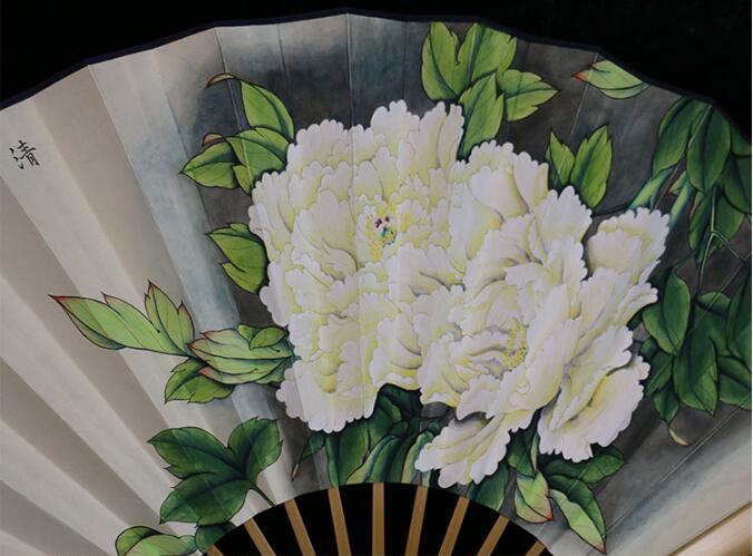 福連文苑手繪折扇