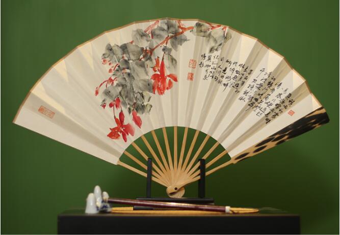 福連文苑手繪折扇