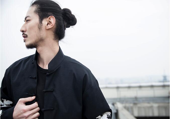 民族復古福連文苑仙鶴祥云繡花盤扣唐裝